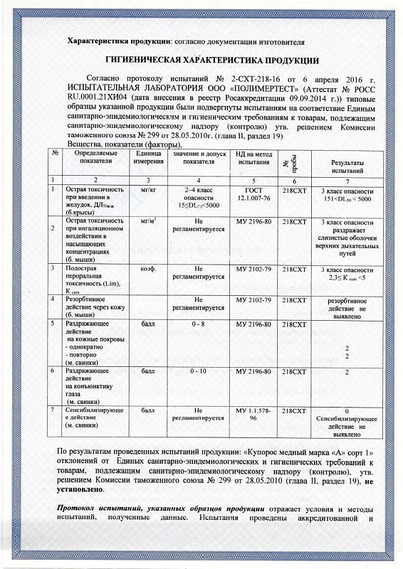 Медный купорос